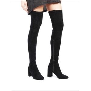 Jeffery Campbell Knee High Suede Boots